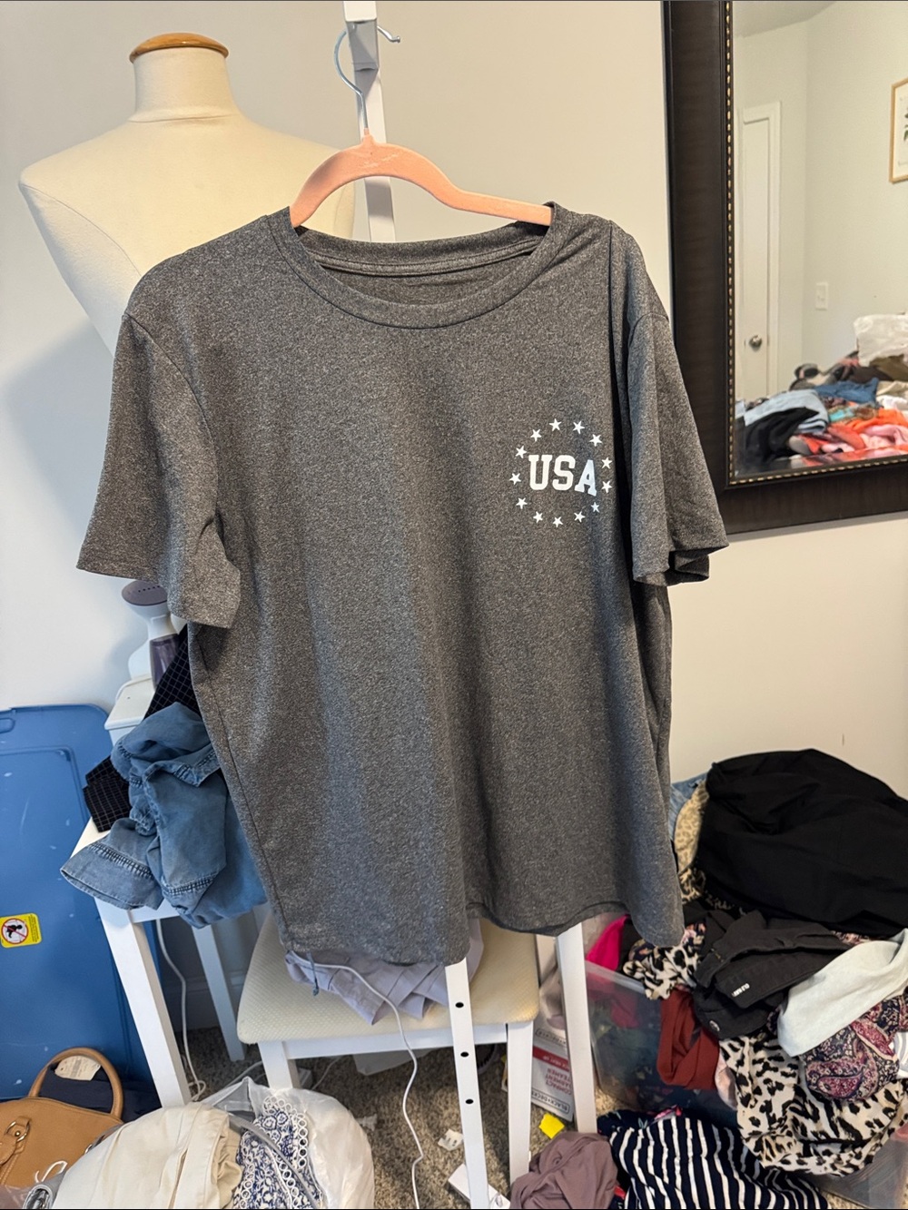 USA Graphic Short-Sleeve Tee - Gray